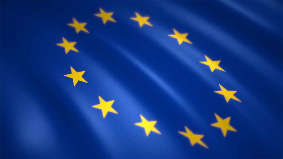 Image Stock | Waving flag : European Union / Europe (4K)
