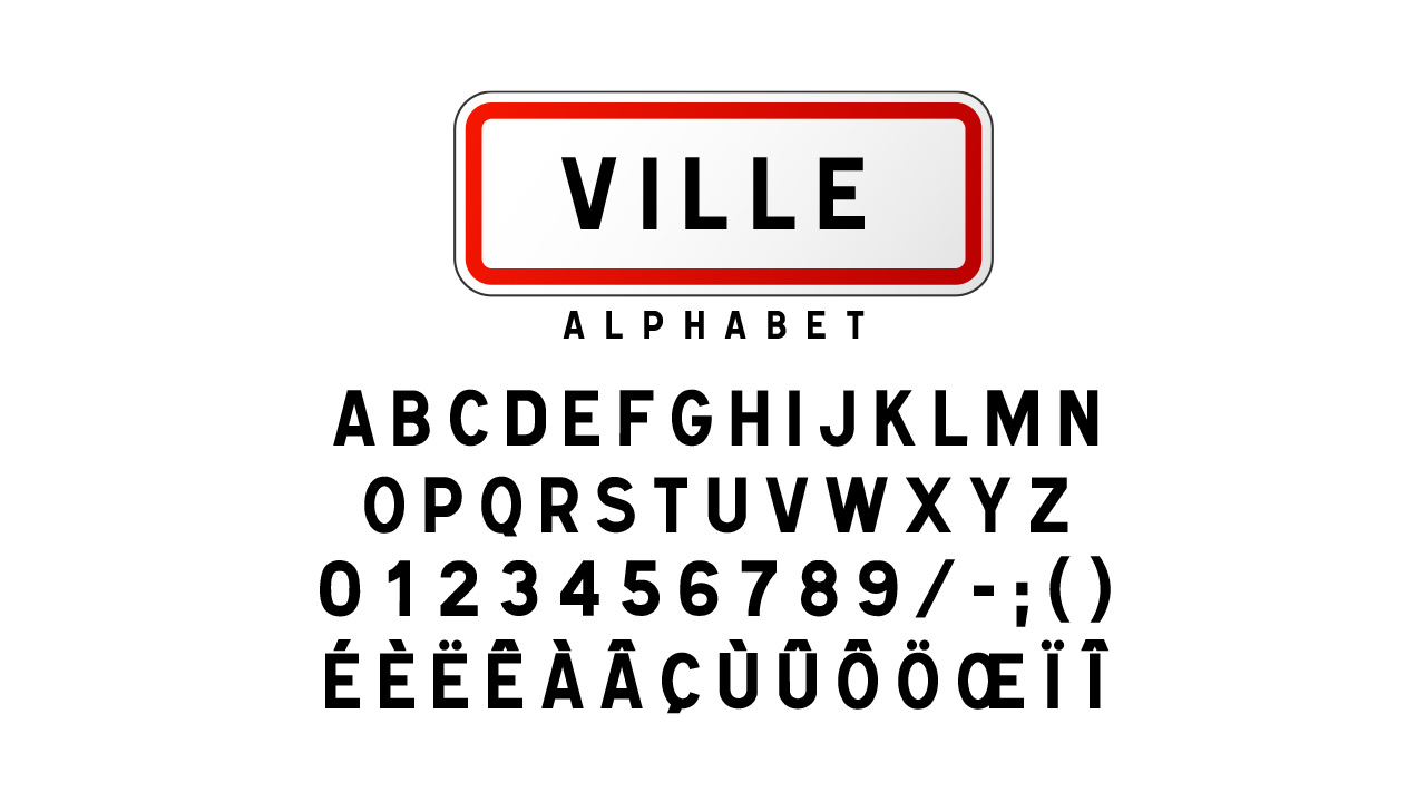 Vector Alphabet : VILLES DE FRANCE