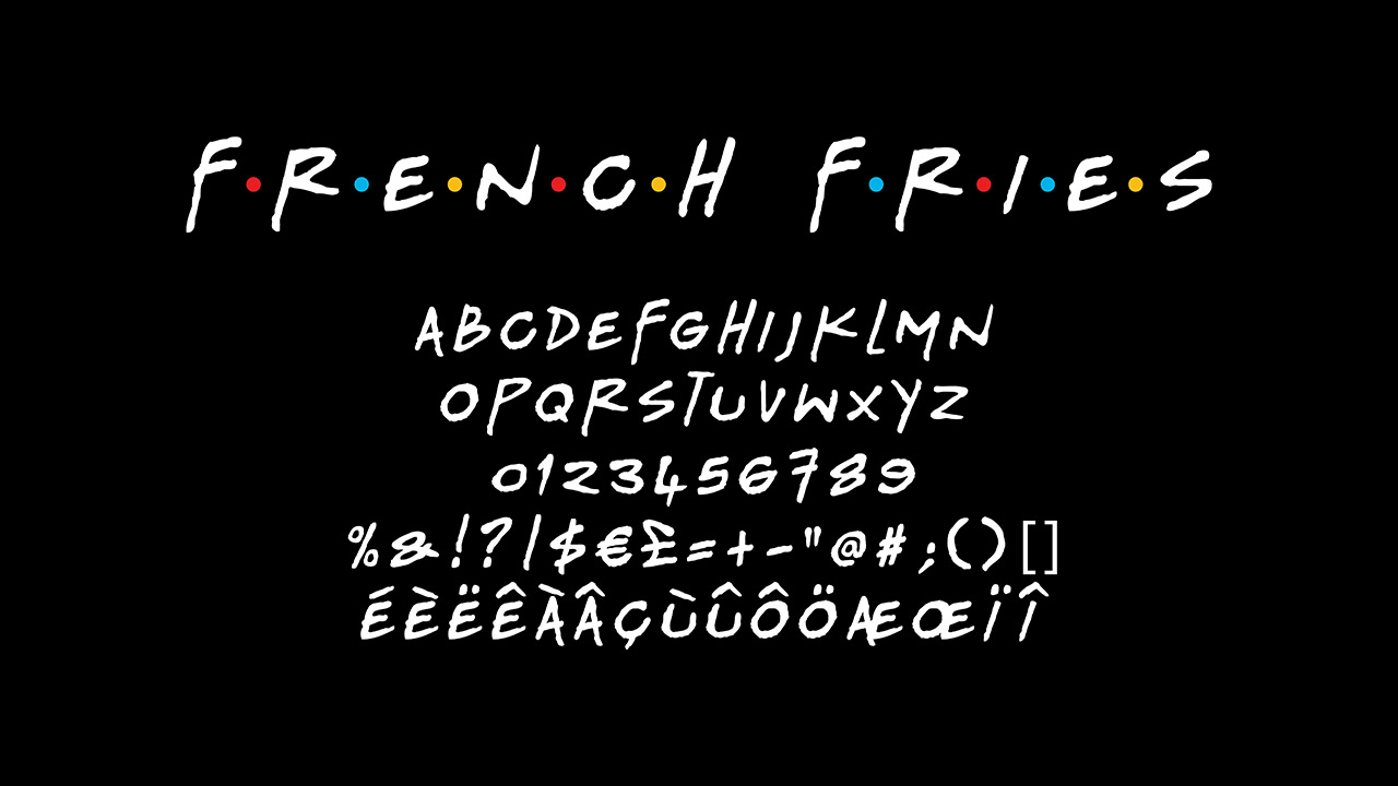 Vector Alphabet : FRIENDS Vector Alphabet : FRIENDS