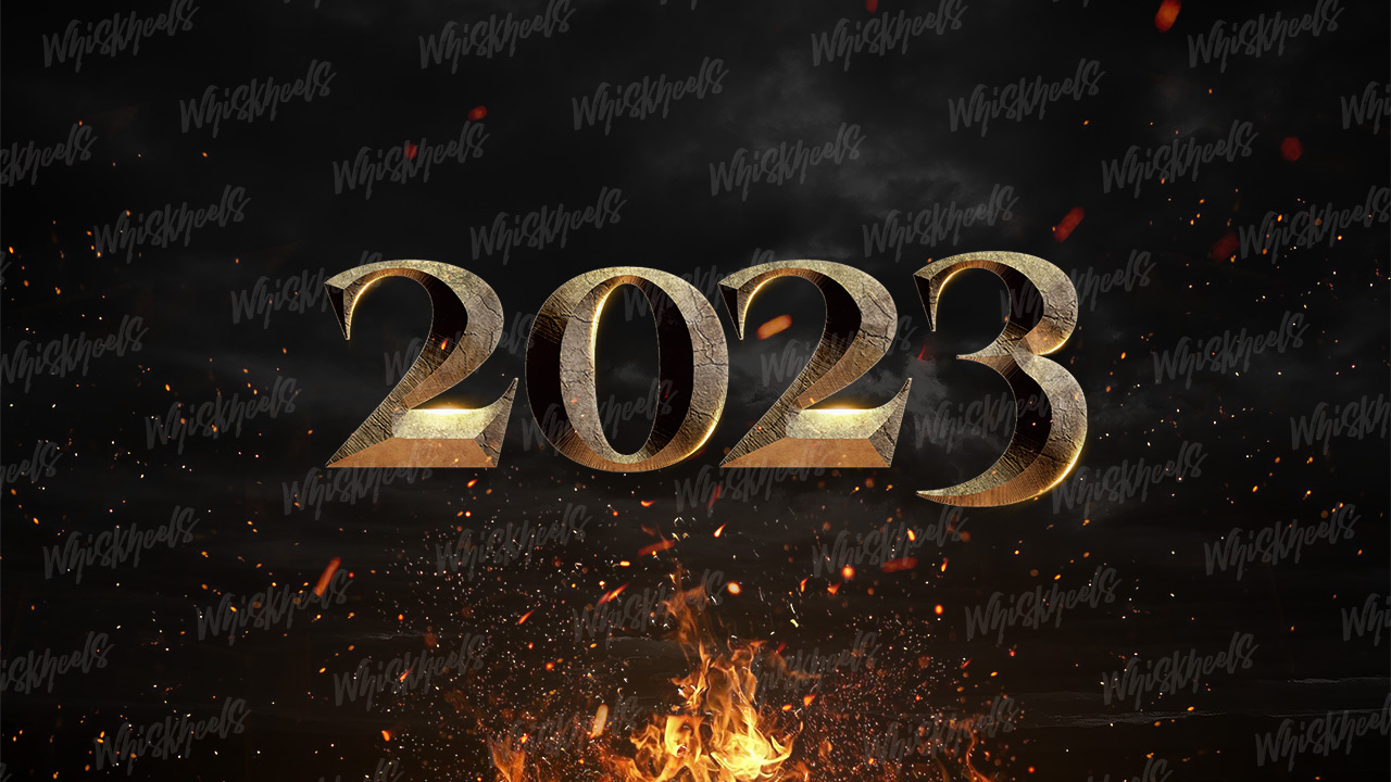 Image Stock | Happy new year 2023 : Fire and stone