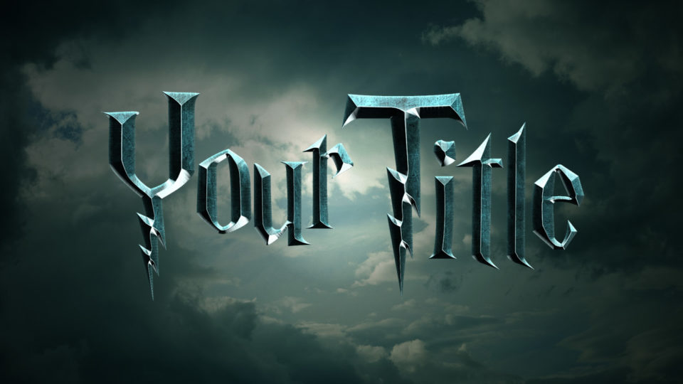 Logo HARRY POTTER personnalisable Logo HARRY POTTER personnalisable