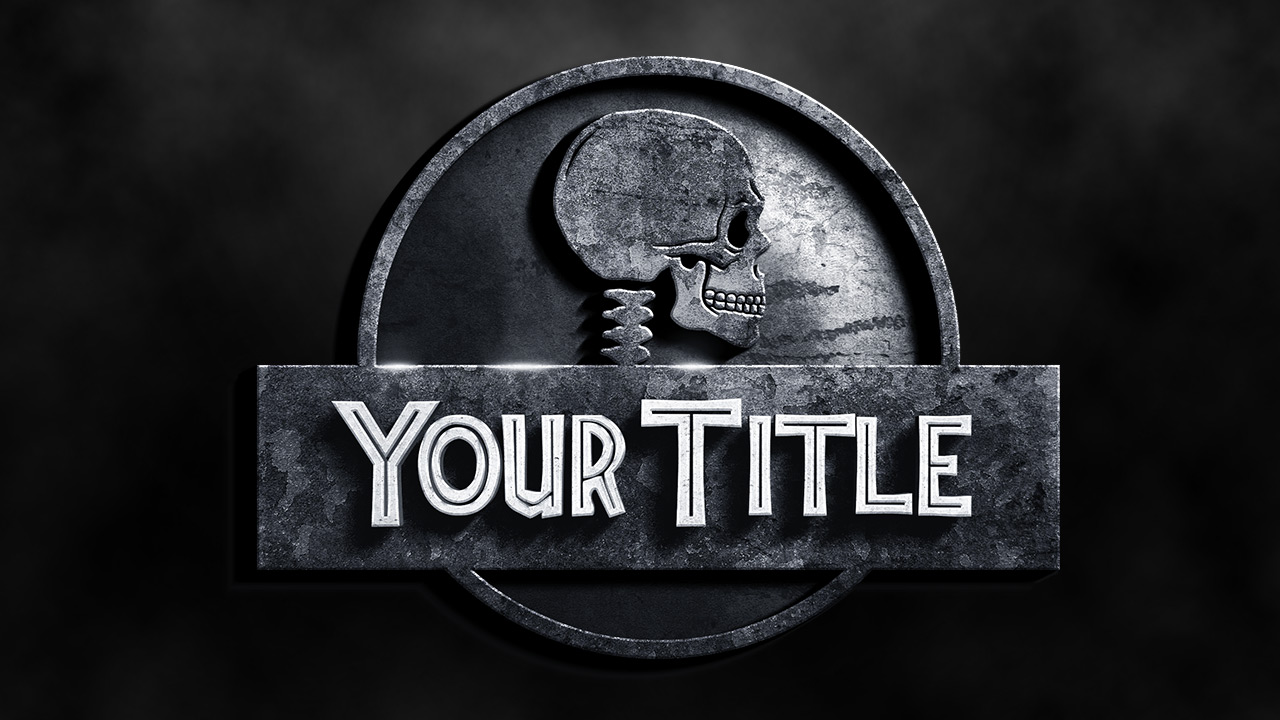 Logo JURASSIC WORLD personnalisable Logo JURASSIC WORLD personnalisable